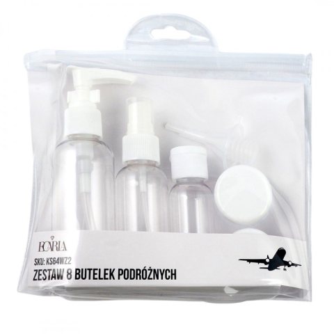 ZESTAW BUTELECZEK PODRÓŻNYCH 8w1 KS64WZ2