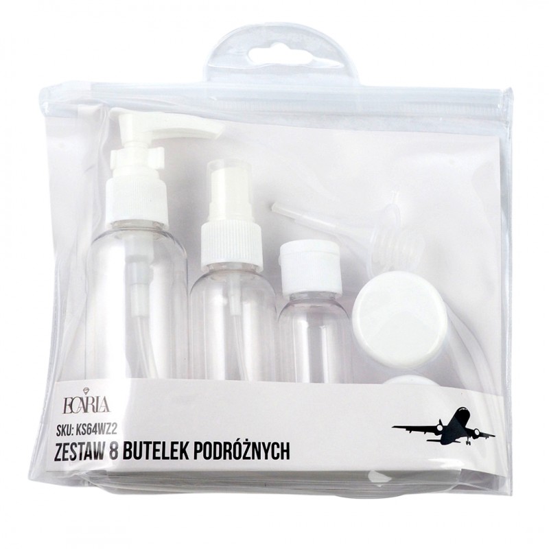 ZESTAW BUTELECZEK PODRÓŻNYCH 8w1 KS64WZ2