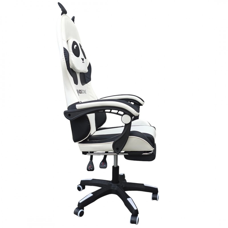Fotel gamingowy obrotowy PANDA z podnóżkiem i z masażerem KIDS ZONE KO34 - obrazek 9