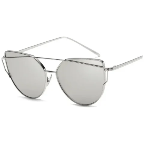 Okulary przeciwsłoneczne GLAM ROCK FASHION Lustrzanki Srebrne OK21WZ6