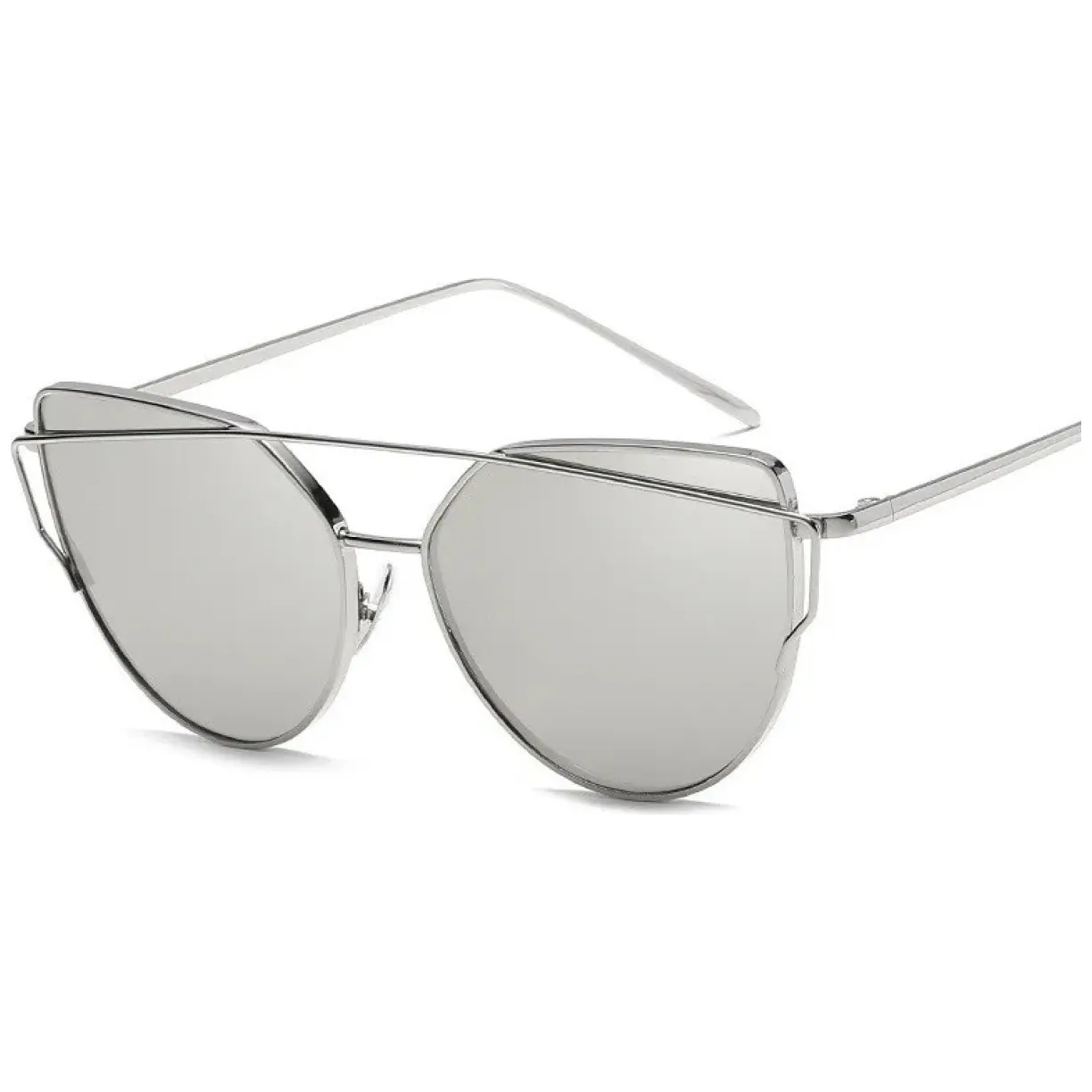 Okulary przeciwsłoneczne GLAM ROCK FASHION Lustrzanki Srebrne OK21WZ6