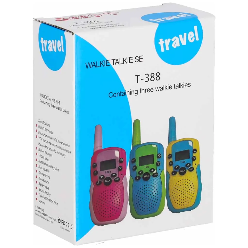 Walkie talkie krótkofalówka dla dzieci zestaw 3 sztuki - obrazek 11