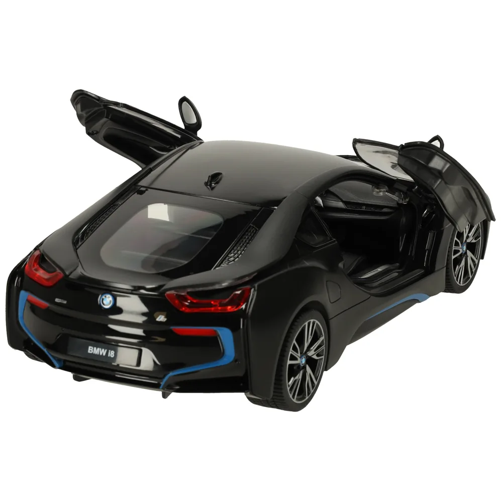 Samochód zdalnie sterowany Rastar 71010 BMW i8 1:14 otwierane drzwi czarny - obrazek 6