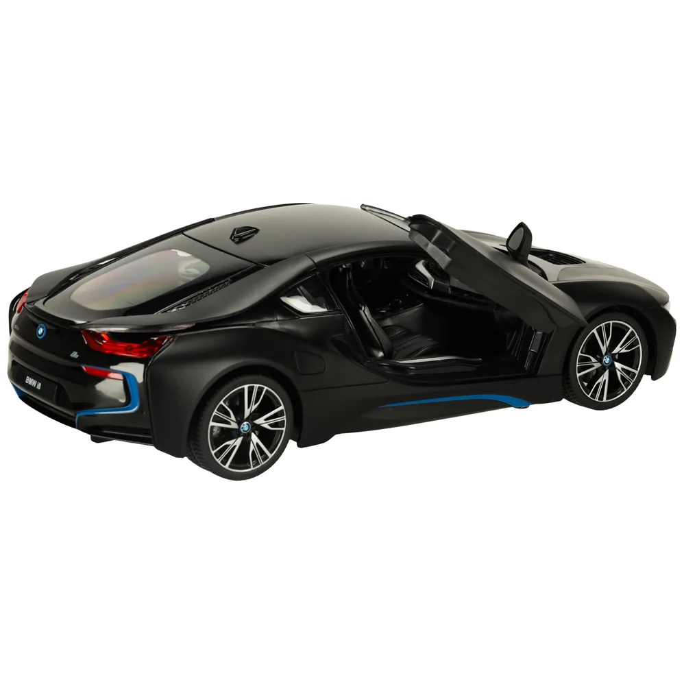 Samochód zdalnie sterowany Rastar 71010 BMW i8 1:14 otwierane drzwi czarny - obrazek 7