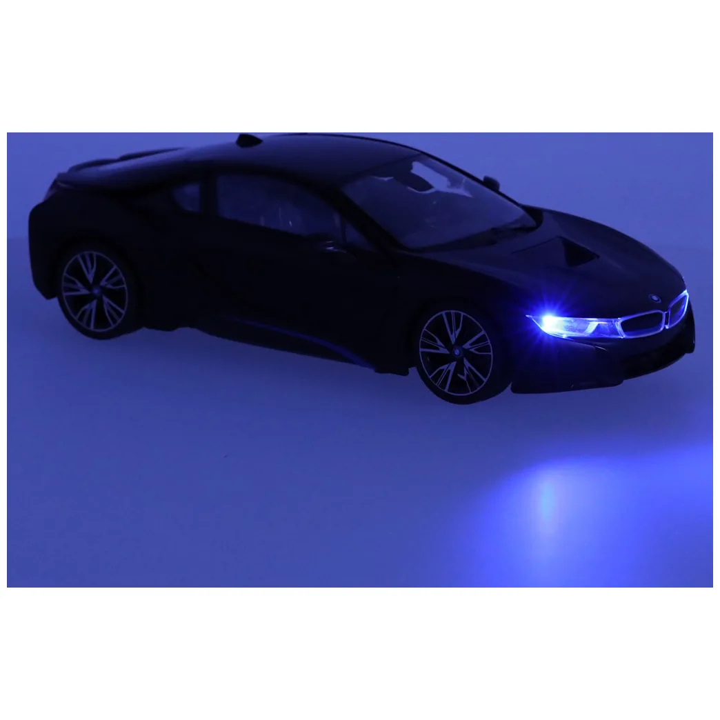 Samochód zdalnie sterowany Rastar 71010 BMW i8 1:14 otwierane drzwi czarny - obrazek 9