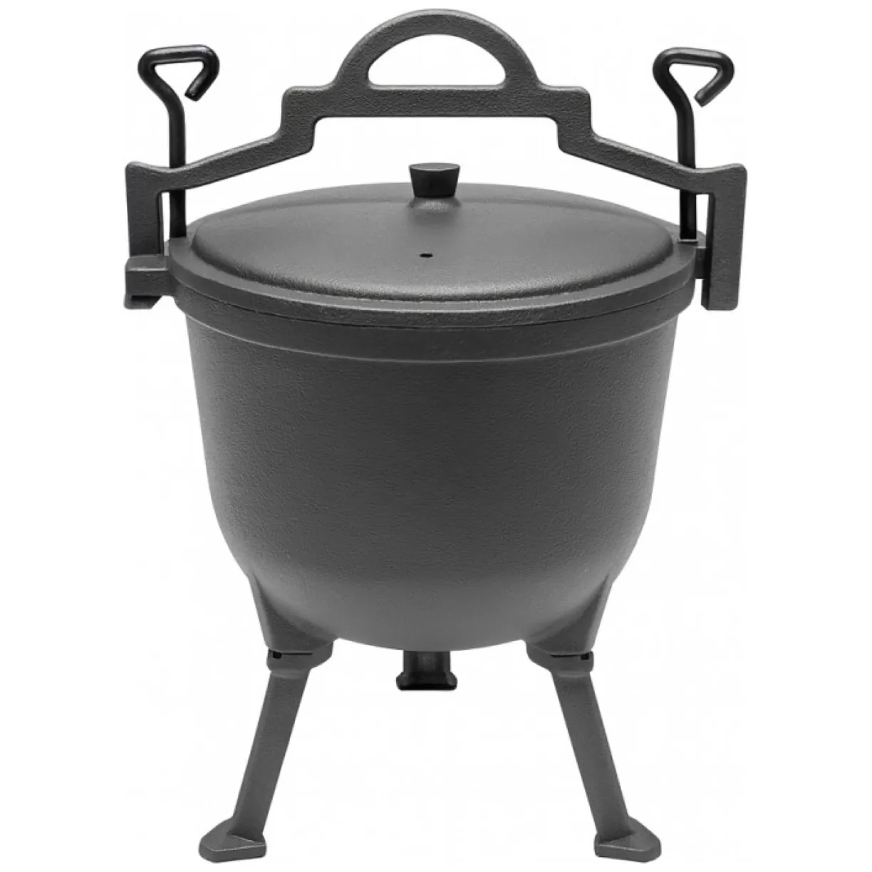 Kociołek żeliwny garnek żeliwny na ognisko 8L POKRYWA BBQ01