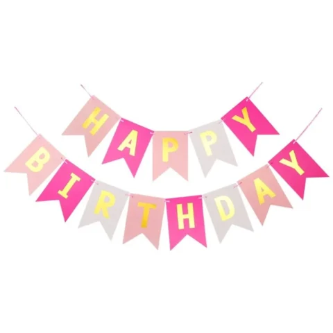 Girlanda Urodzinowa HAPPY BIRTHDAY 16 x 20 cm BLN15