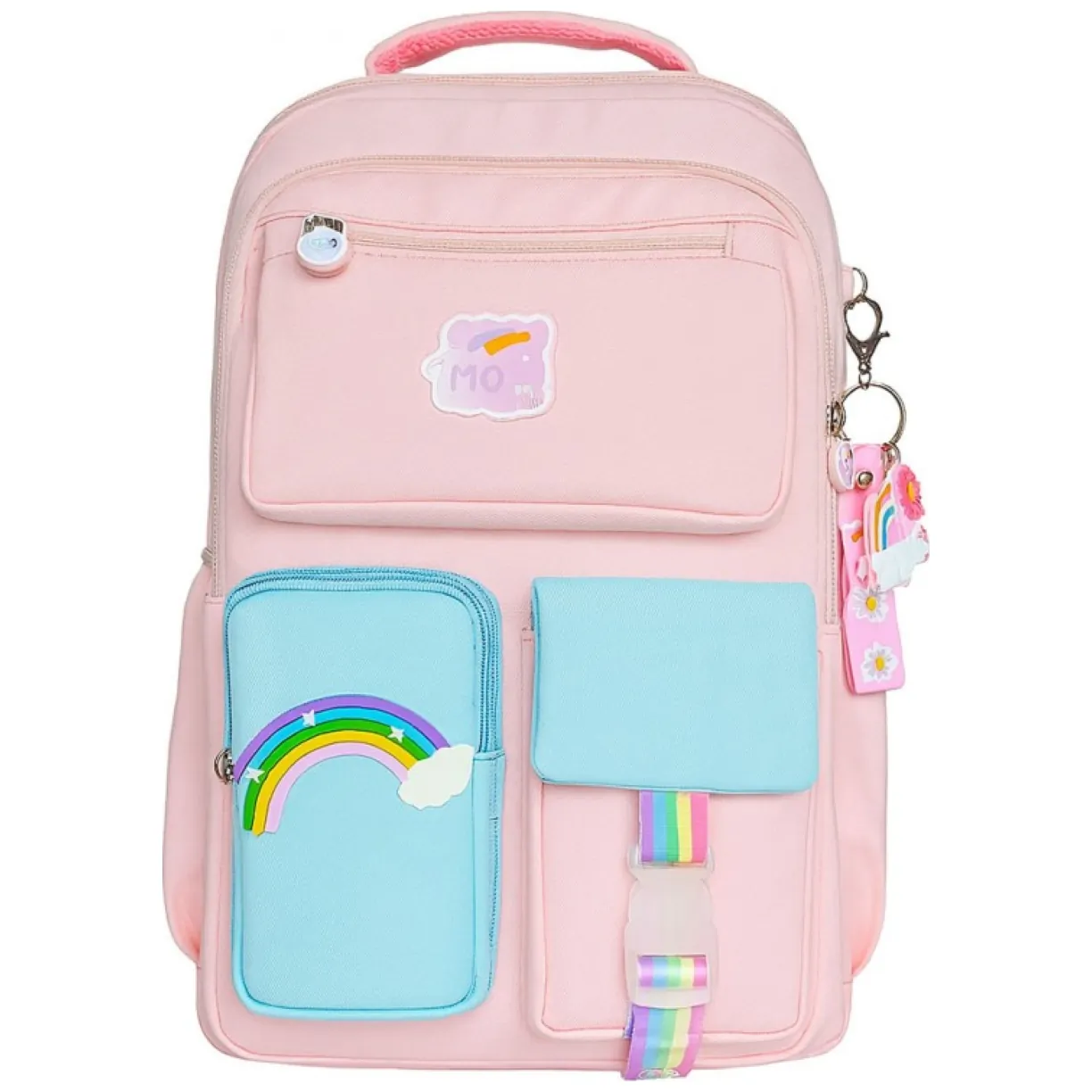 Plecak RAINBOW sweet szkolny uniwersalny kieszonki, odblaski PL160R - obrazek 2