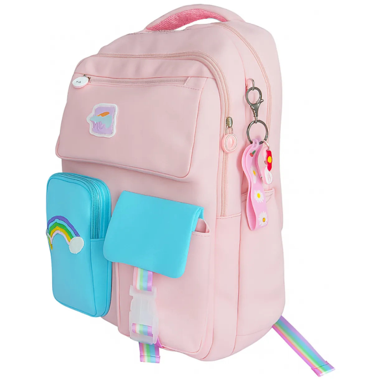 Plecak RAINBOW sweet szkolny uniwersalny kieszonki, odblaski PL160R - obrazek 3