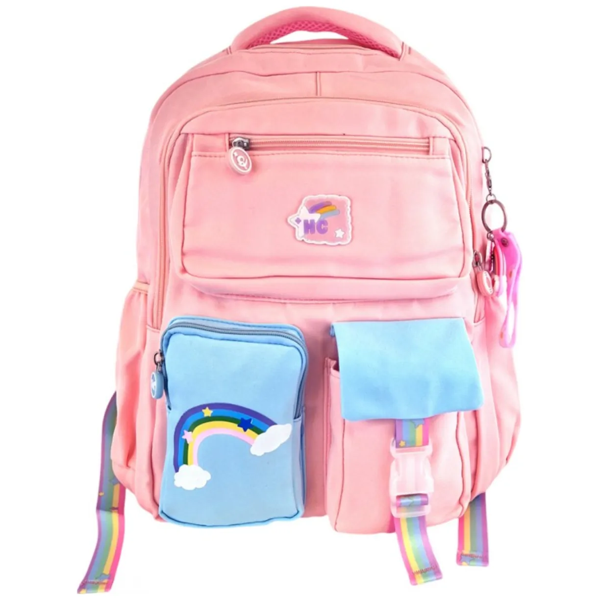 Plecak RAINBOW sweet szkolny uniwersalny kieszonki, odblaski PL160R - obrazek 4
