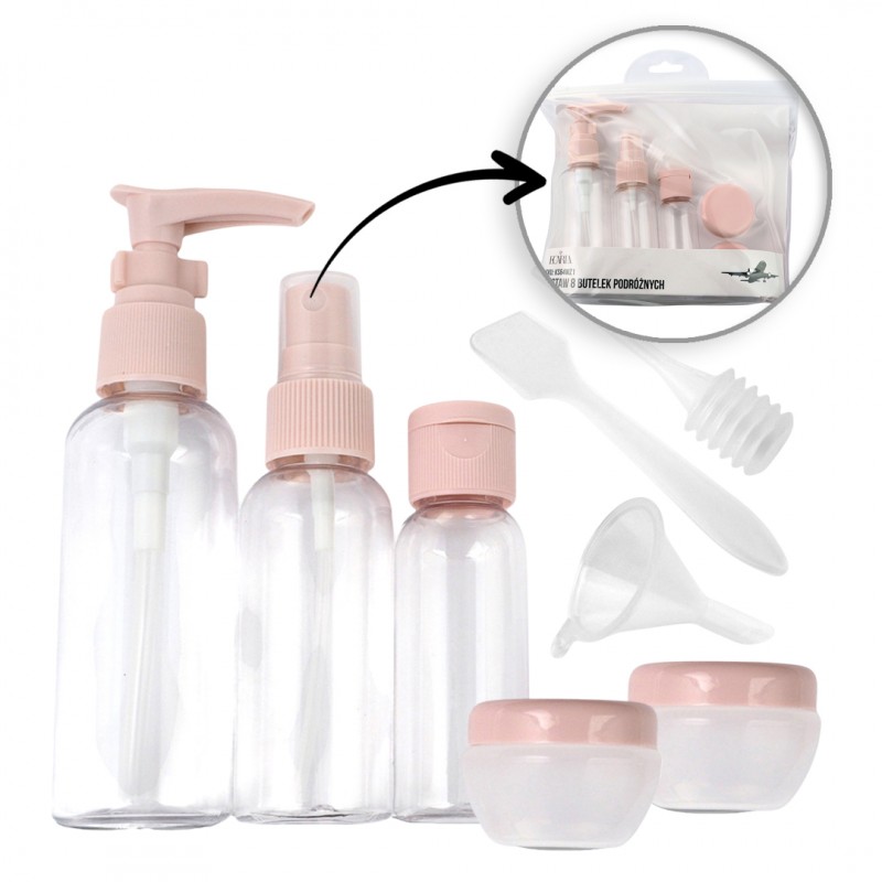 ZESTAW BUTELECZEK PODRÓŻNYCH 8w1 KS64WZ1