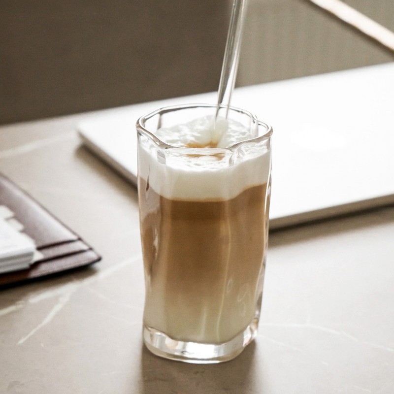 Szklanka 275ml Falowana 1 szt do kawy latte long drinków SZK199 - obrazek 2