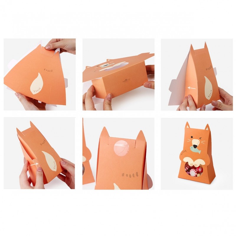 Pudełko PREZENTOWE ozdobne w kształcie Niedźwiadka 1 szt. 10x5x16,5cm OPO42POM - obrazek 5