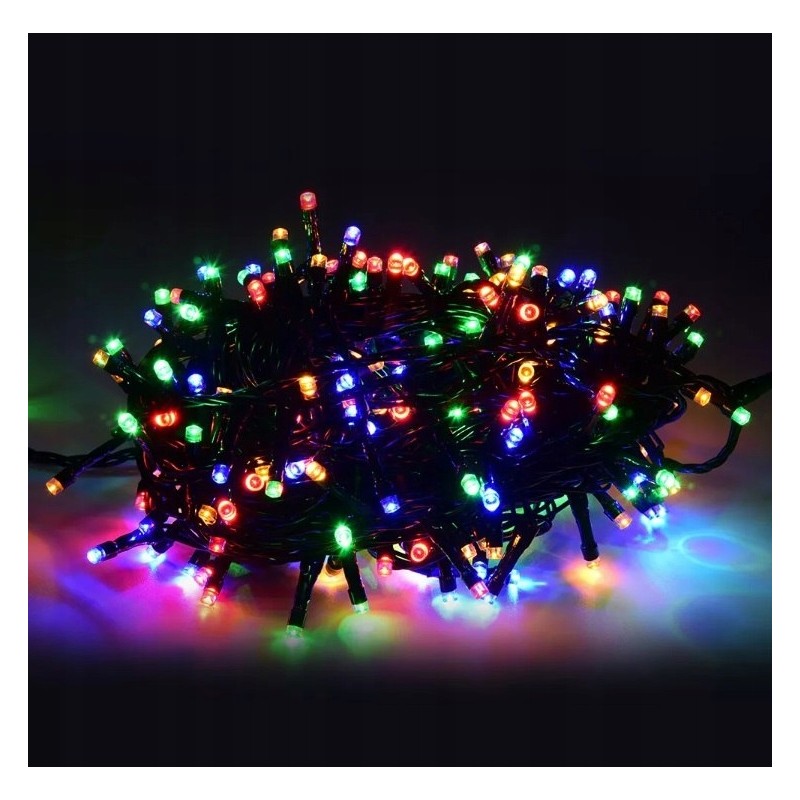 Światełka lampki wewnętrzne/zewnętrzne 200 LED Multikolor LAMP02MULTI - obrazek 4
