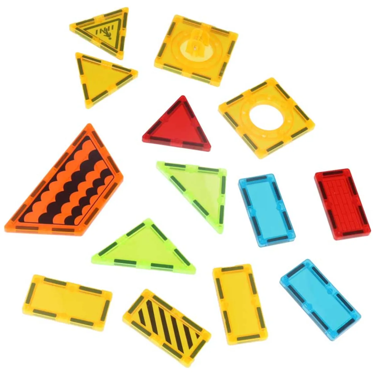 Kolorowe klocki magnetyczne konstrukcyjne 3D 50 elementów STEM - obrazek 8