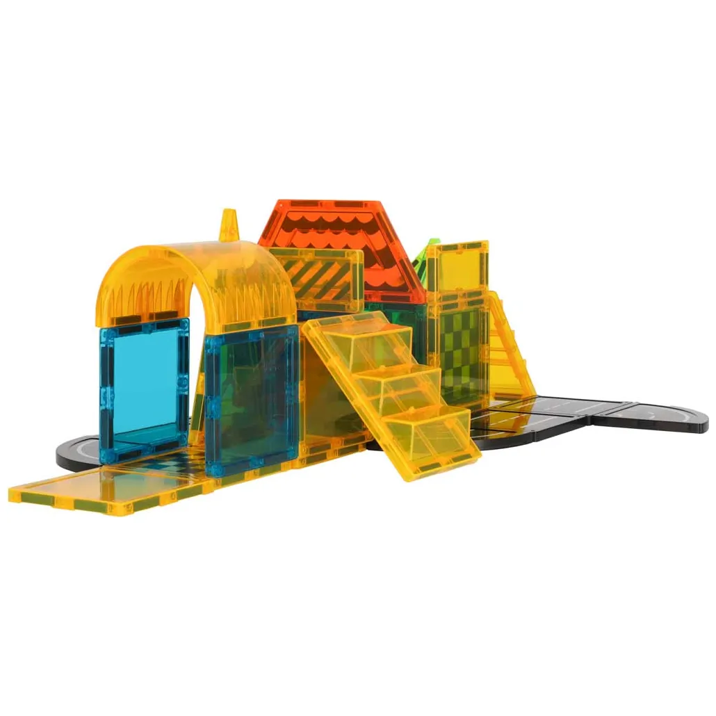 Kolorowe klocki magnetyczne konstrukcyjne 3D 50 elementów STEM - obrazek 9