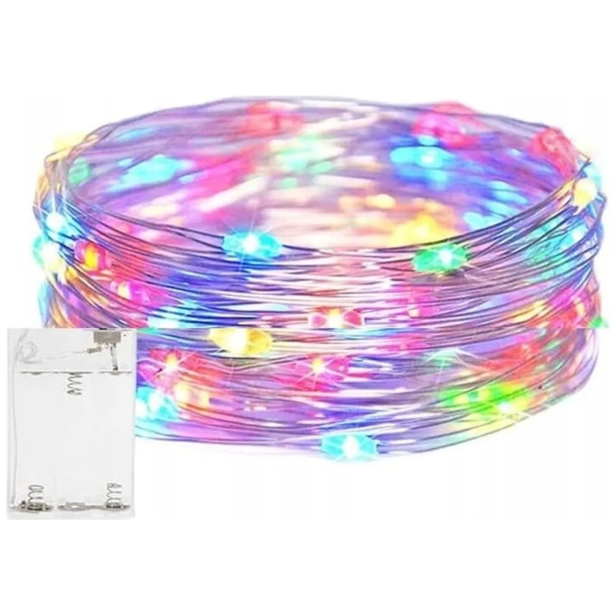 Światełka lampki na żyłce wewnętrzne 20 LED Multikolor - obrazek 2