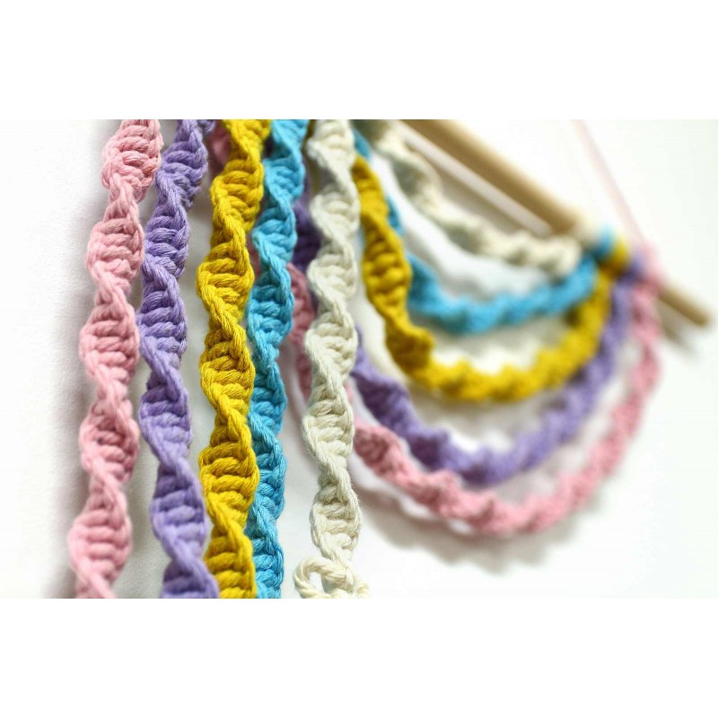 Makrama wisząca ozdoba na ścianę WN6 - obrazek 2