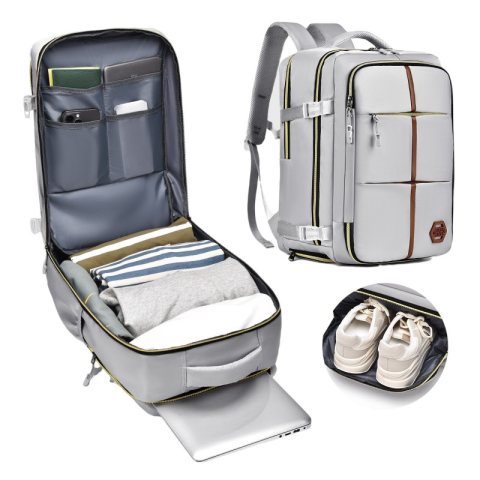 Plecak podróżny, kabinowy do samolotu, wodoodporny, 42x28x21cm PL180