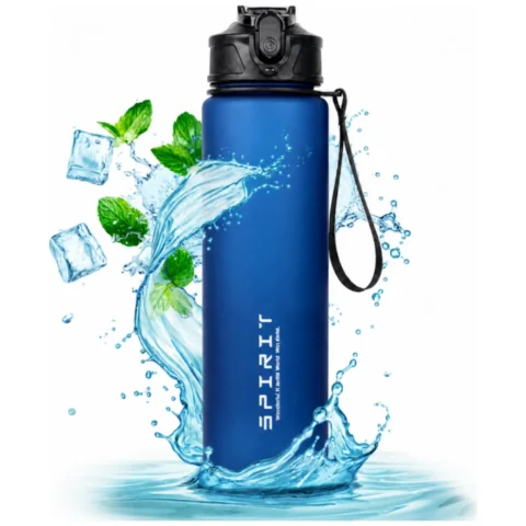 Butelka na wodę, sportowy bidon z miarką 750ML, matowy granat BD51