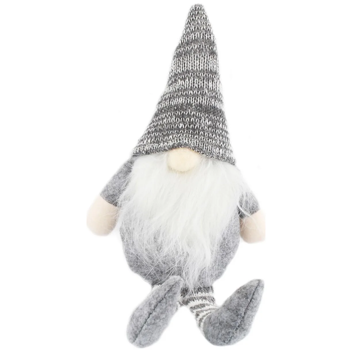 Mikołaj skrzat krasnal świąteczny z pluszu Boże Narodzenie 18 cm - obrazek 3
