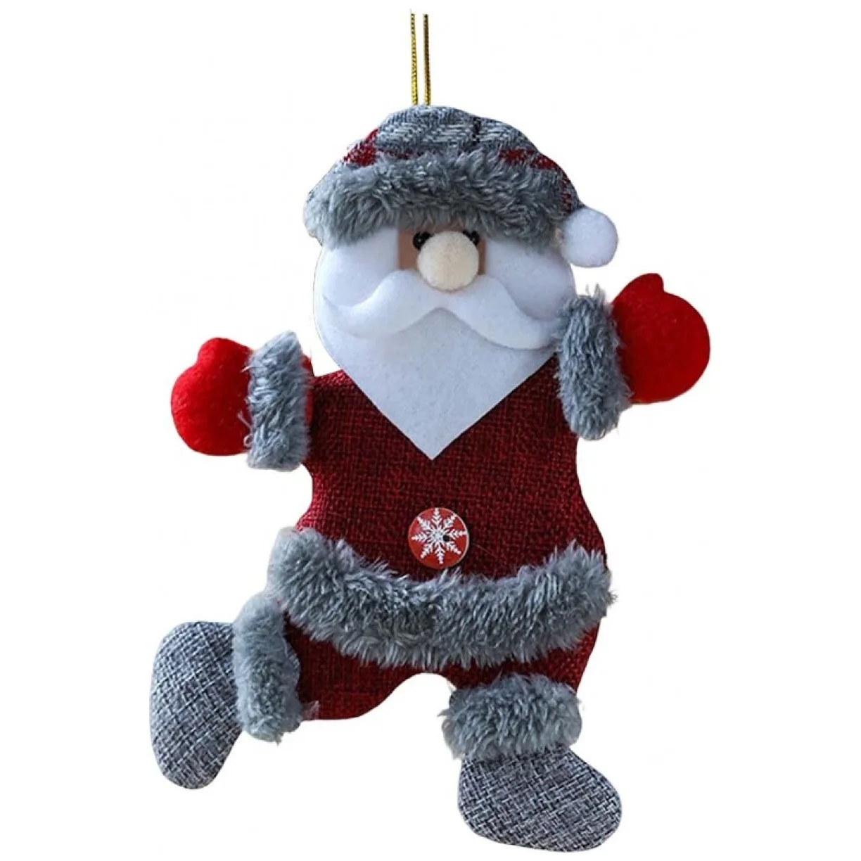 Mikołaj na choinkę BOŻE NARODZENIE wiszący 18,5 cm - obrazek 2