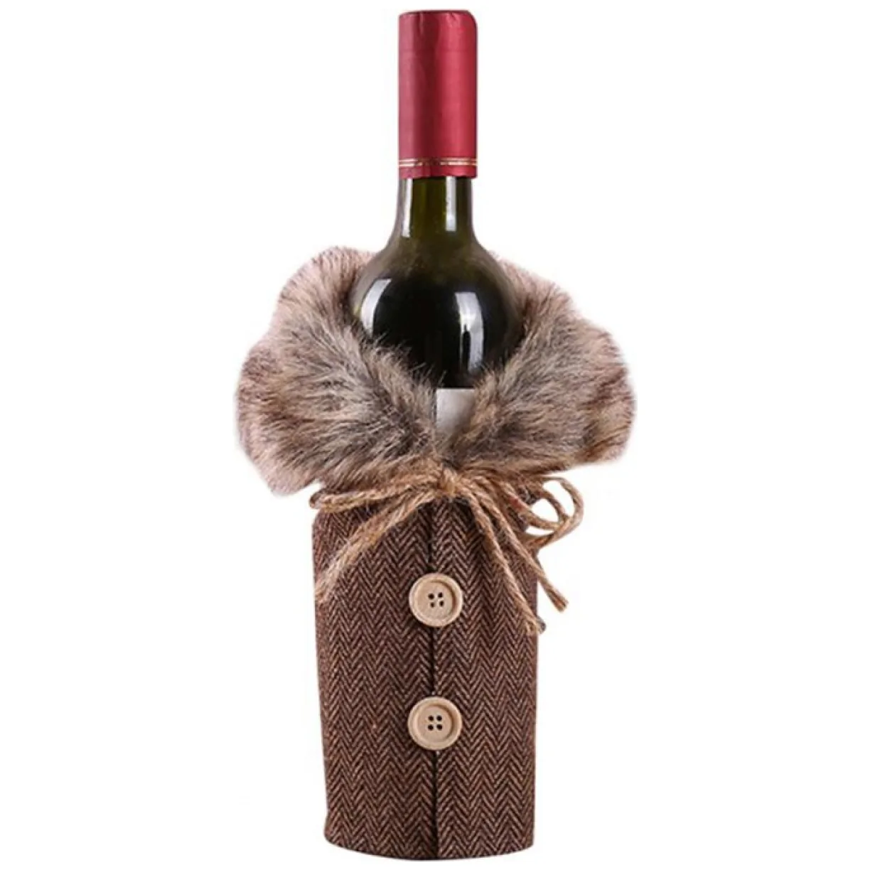 Pokrowiec na butelkę, wino Boże Narodzenie