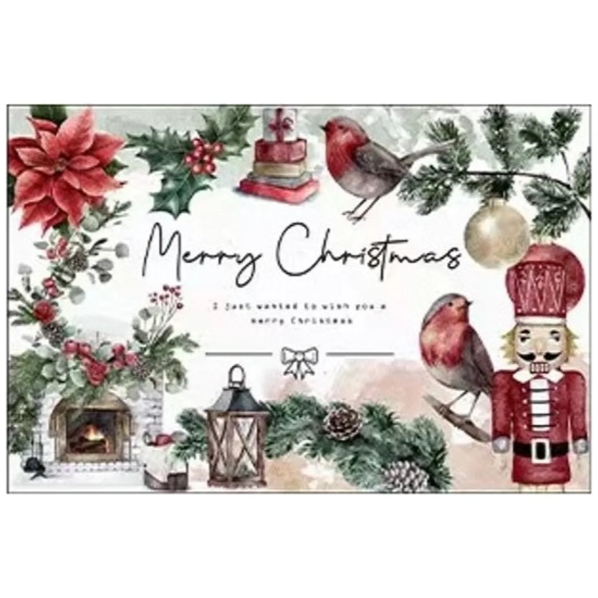 Dywanik wycieraczka świąteczna MERRY CHRISTMAS 60x90cm - obrazek 2