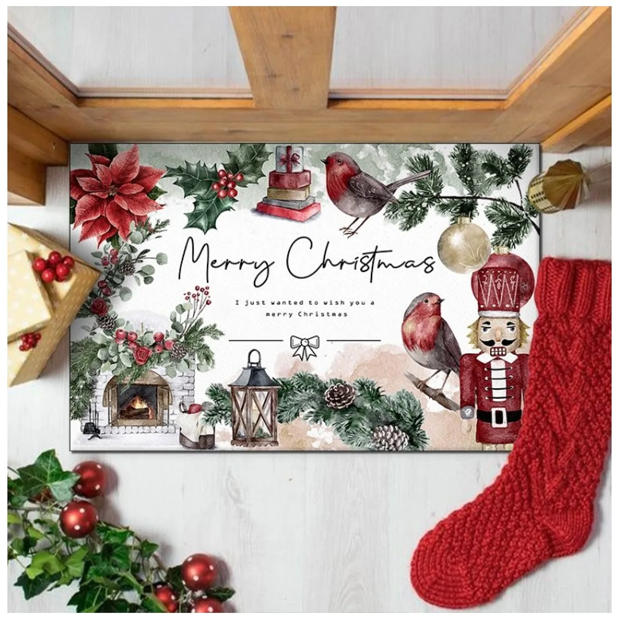 Dywanik wycieraczka świąteczna MERRY CHRISTMAS 60x90cm