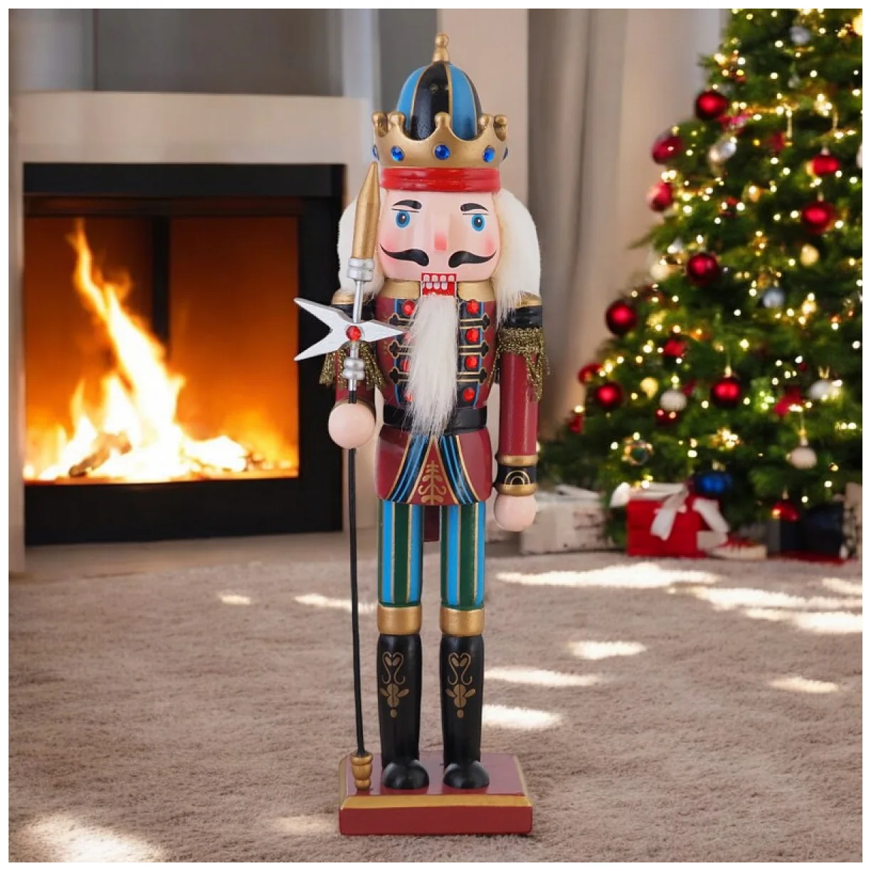 Figurka Dziadek do Orzechów BOŻE NARODZENIE 30 cm - obrazek 3