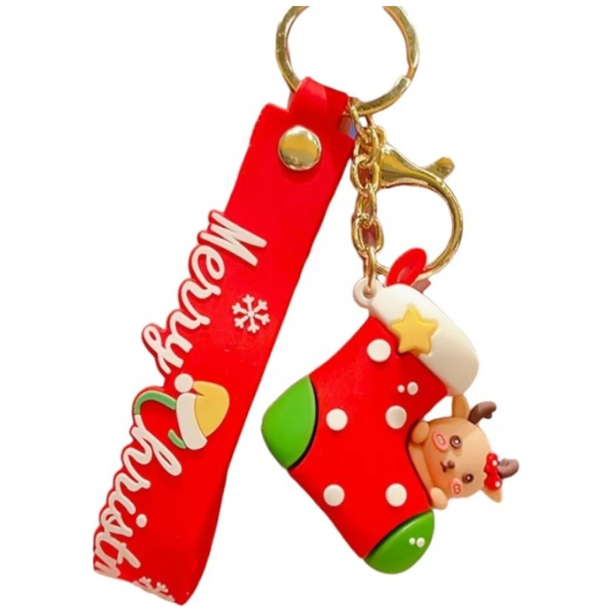 Brelok do kluczy Świąteczna skarpeta, CHRISTMAS