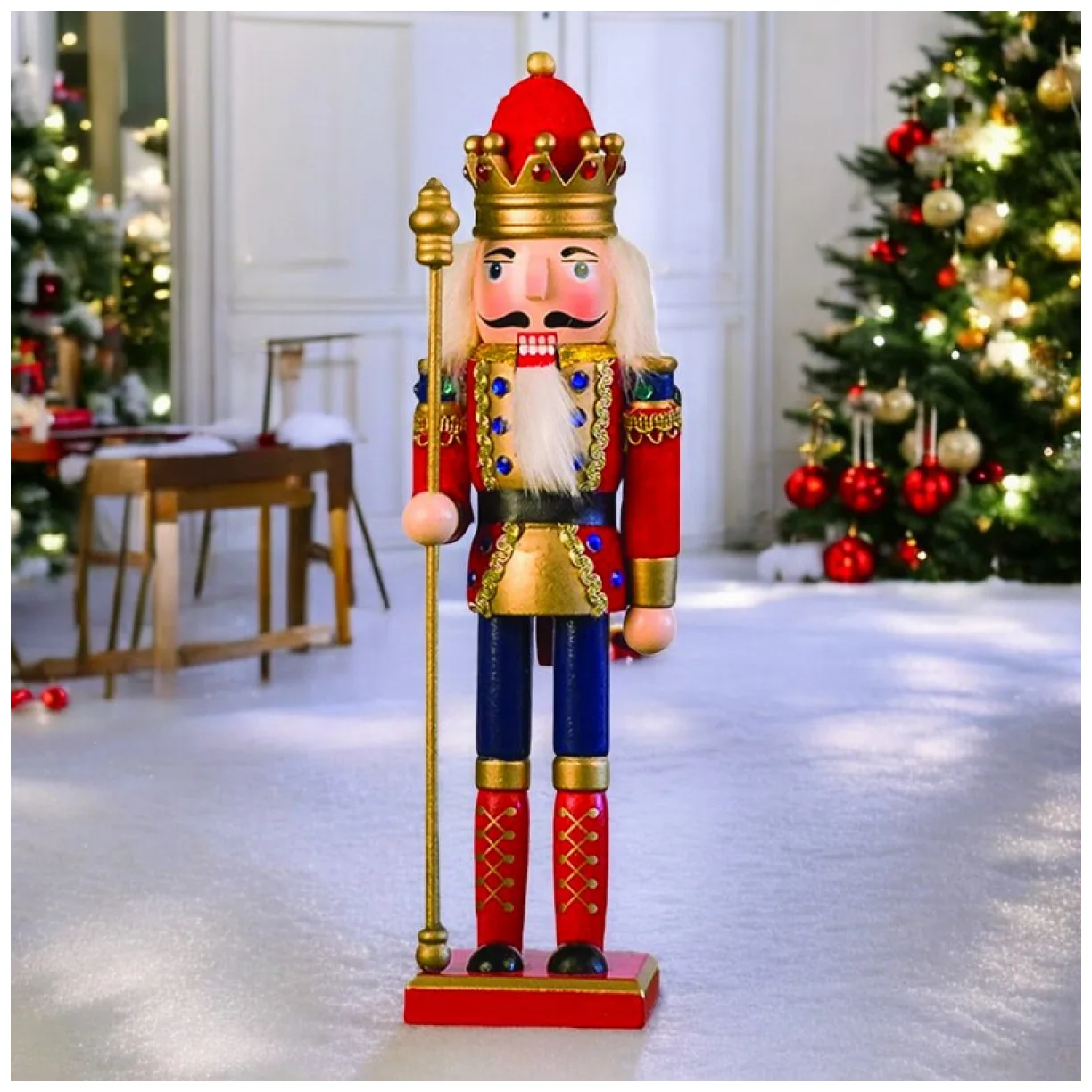Figurka Dziadek do Orzechów BOŻE NARODZENIE 30 cm - obrazek 3