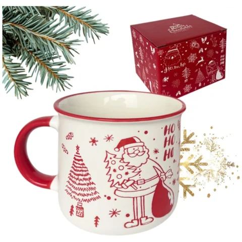 Świąteczny Kubek ceramiczny 350 ml + Pudełko na Prezent