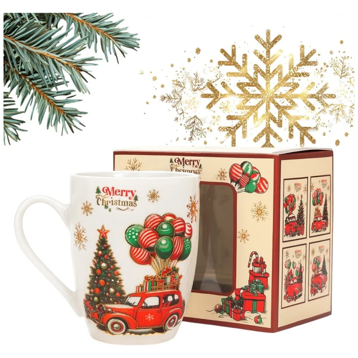 KUBEK ŚWIĄTECZNY w ozdobnym pudełku 350 ml - obrazek 2