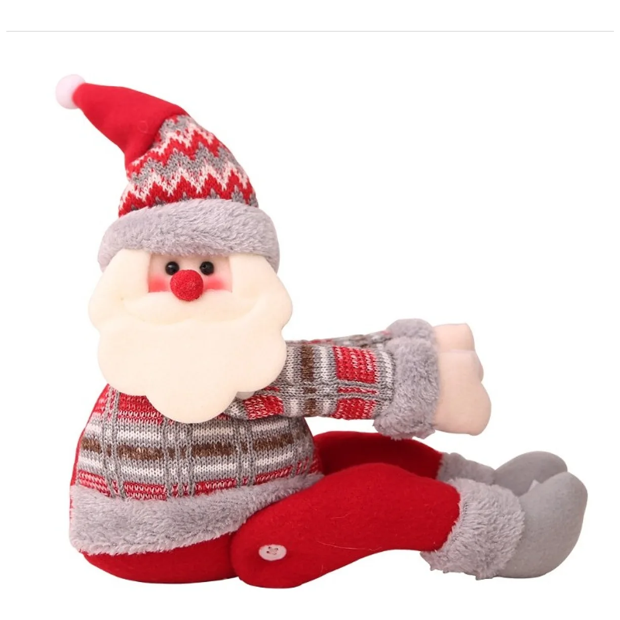 Mikołaj krasnal świąteczny Boże Narodzenie na Rzep 34 cm Wzory Norweskie - obrazek 5