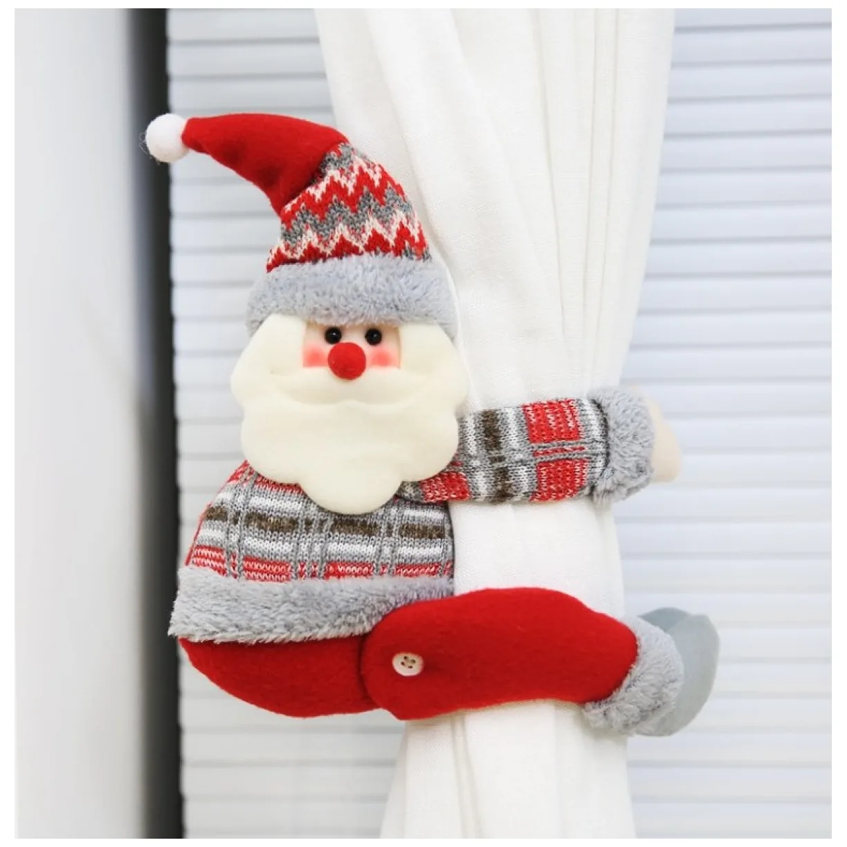 Mikołaj krasnal świąteczny Boże Narodzenie na Rzep 34 cm Wzory Norweskie - obrazek 6