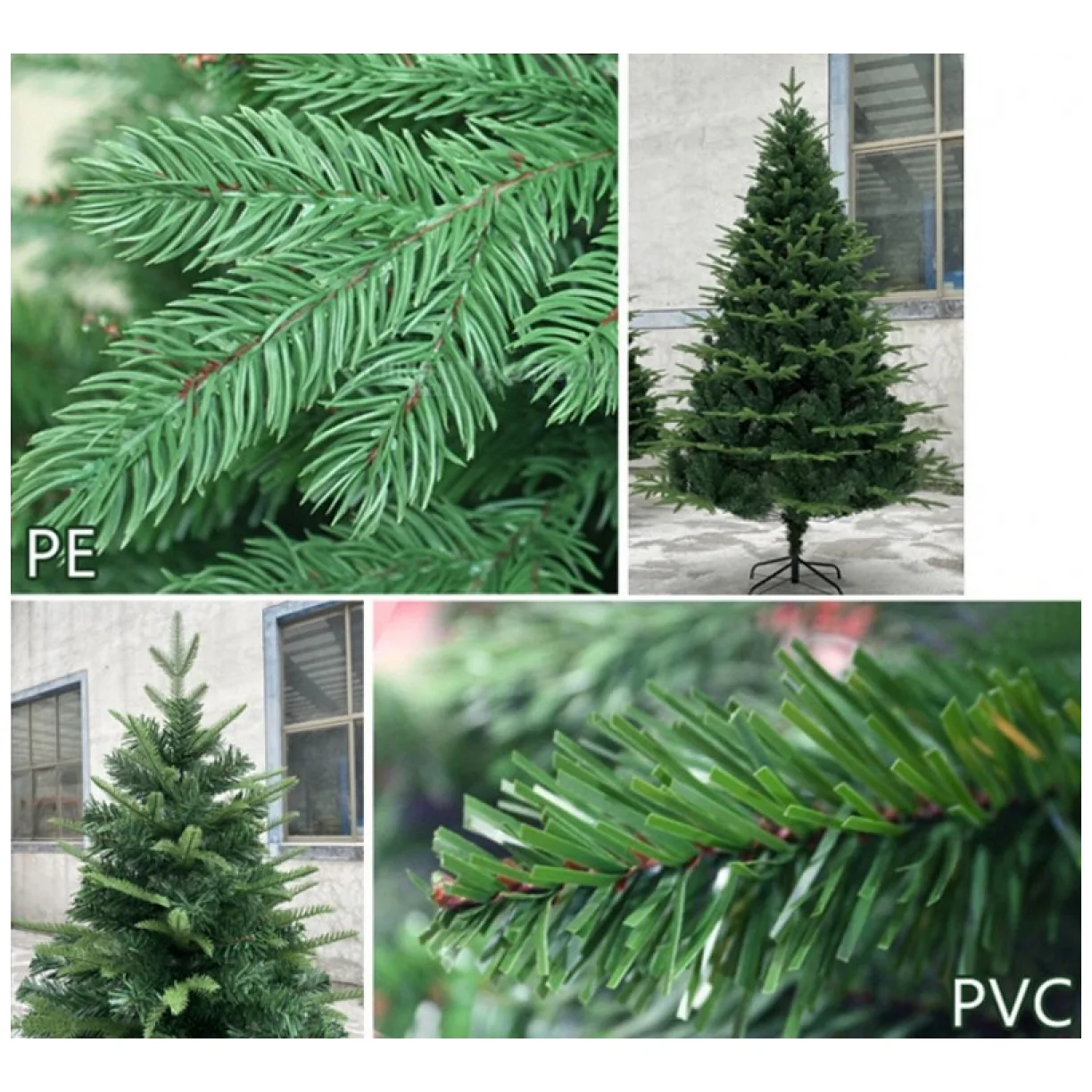 DUŻA CHOINKA SZTUCZNA PE+PCV jak żywa ŚWIERK 150 CM GĘSTA - obrazek 7