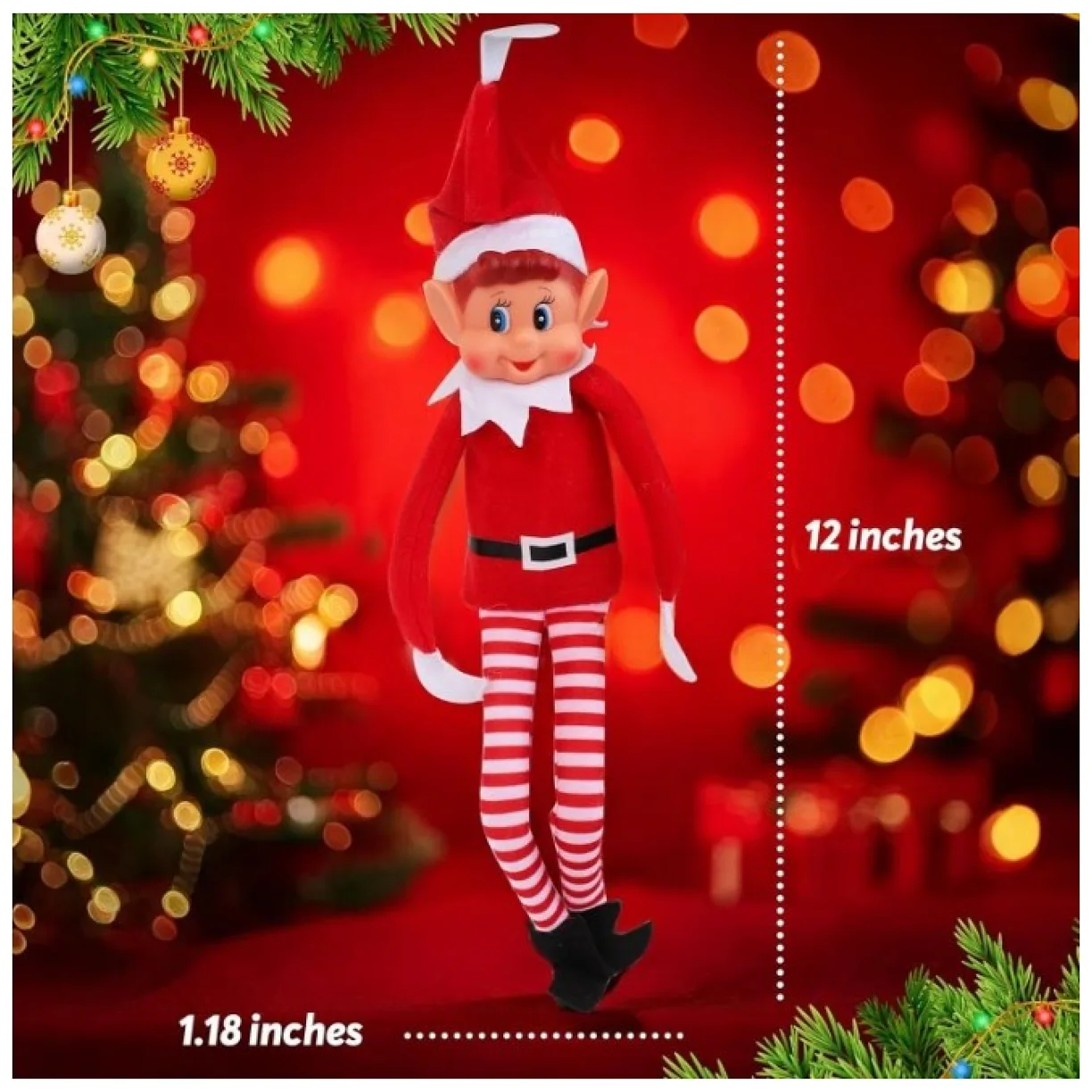 Elf, figurka skrzat krasnal zabawa adwentowa - obrazek 4