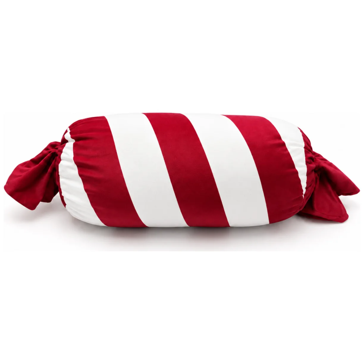 Poduszka w kształcie Świątecznego Cukierka, biało czerwona, piękna welurowa 60cm - obrazek 5