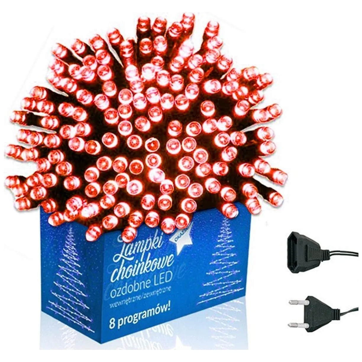 Światełka lampki wewnętrzne/zewnętrzne 500 LED CZERWONE - obrazek 6