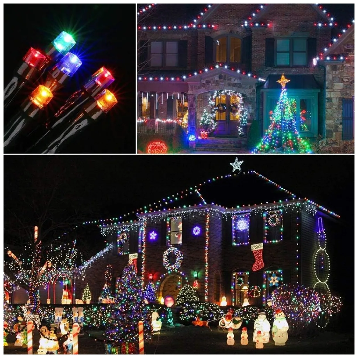 Światełka lampki wewnętrzne/zewnętrzne 500 LED Multikolor - obrazek 6