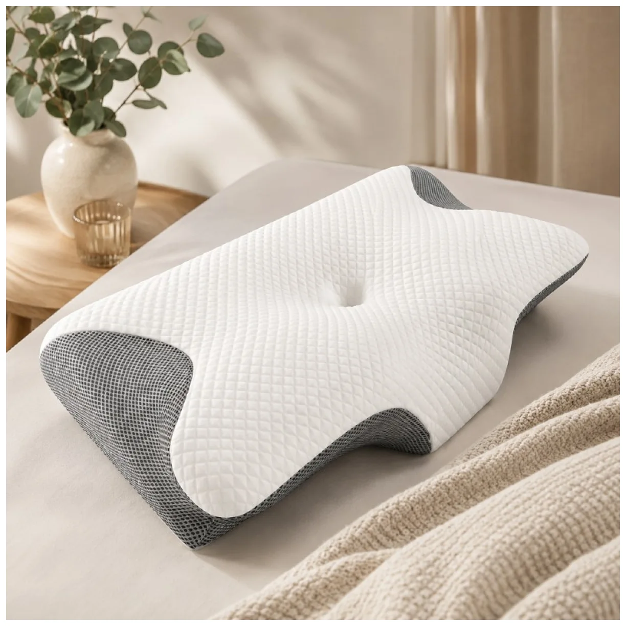 Poduszka pod szyję, kark, ortopedyczna profilowana, ergonomiczna - obrazek 3