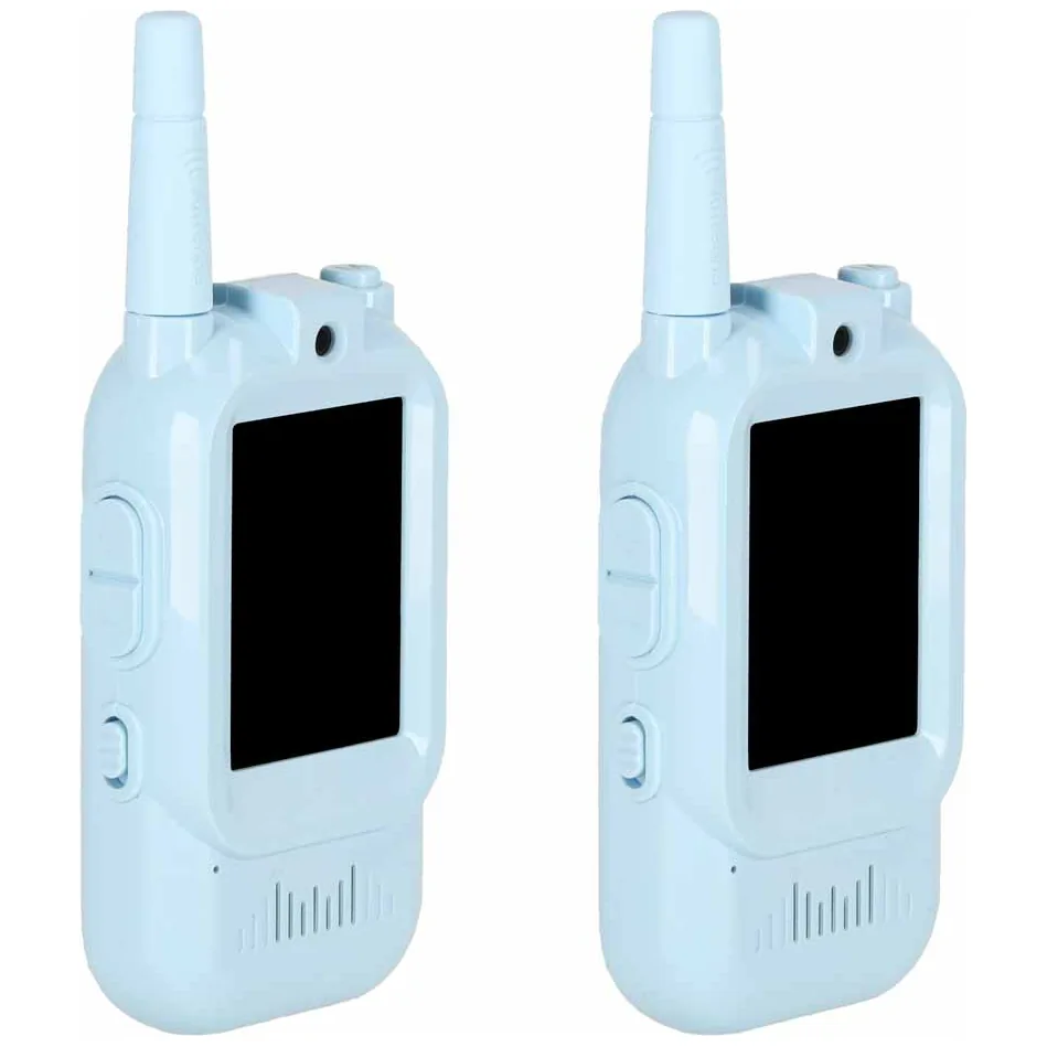 Walkie talkie krótkofalówki dla dzieci kamera funkcja wideo niebieskie - obrazek 4