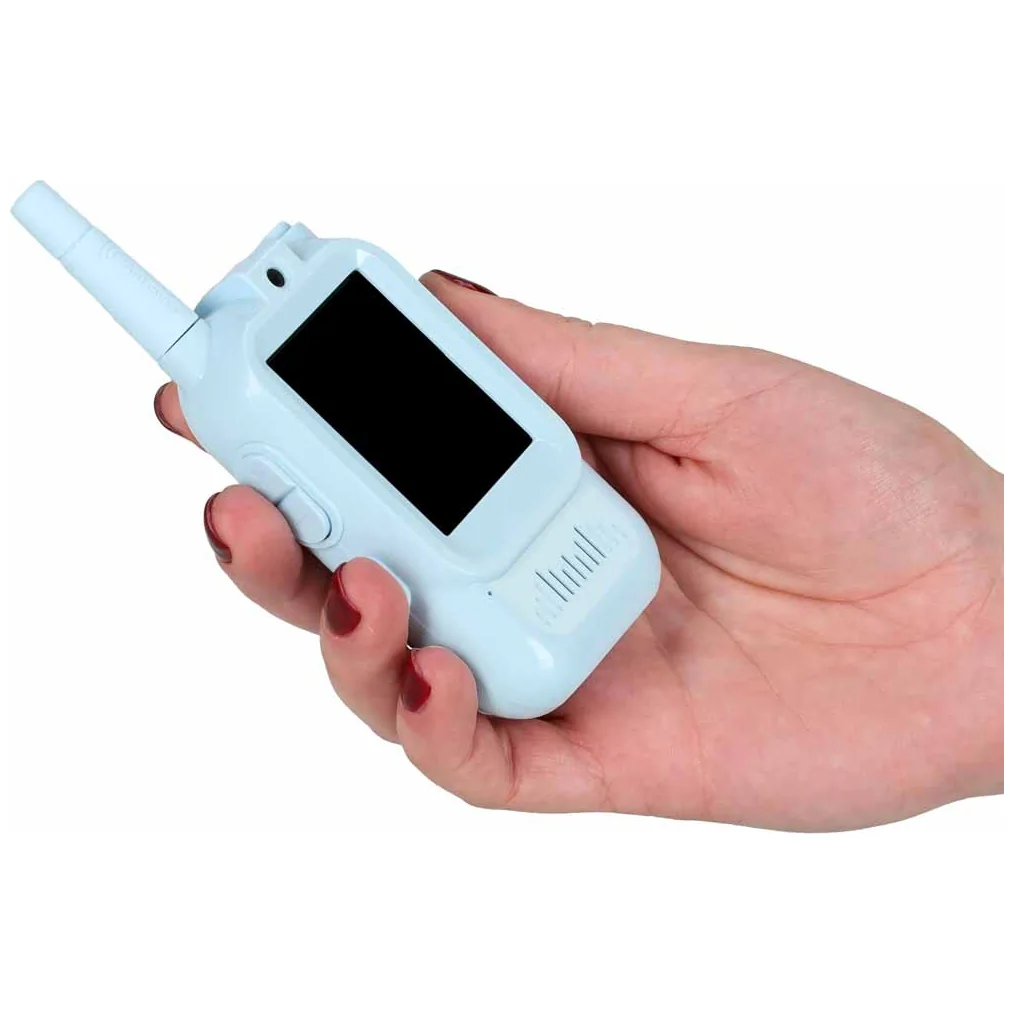 Walkie talkie krótkofalówki dla dzieci kamera funkcja wideo niebieskie - obrazek 9