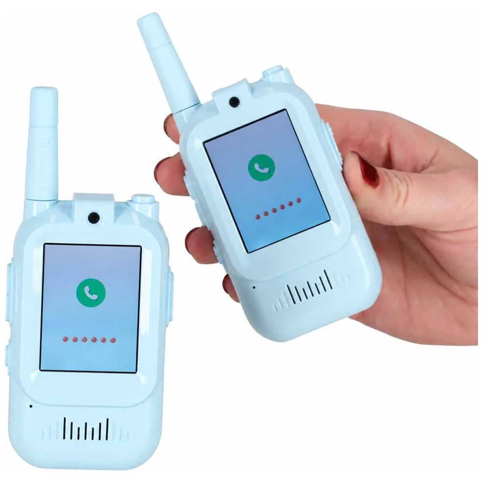 Walkie talkie krótkofalówki dla dzieci kamera funkcja wideo niebieskie - obrazek 10