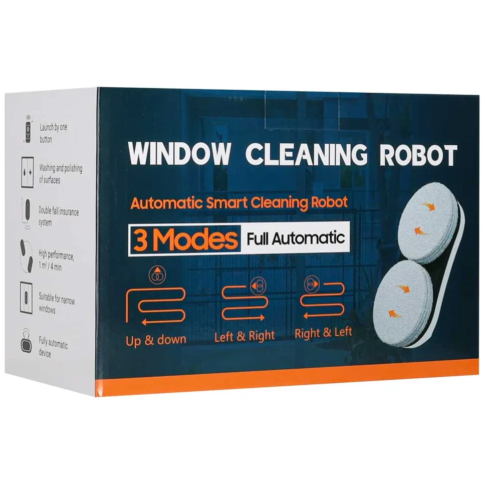 Robot do mycia okien automatyczna myjka do szyb pilot 3 tryby 5600Pa 90W - obrazek 10
