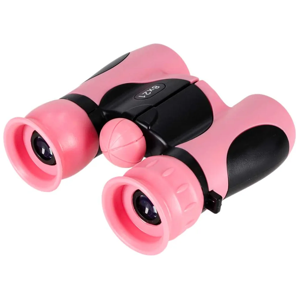 Lornetka dla dzieci do obserwacji ptaków nieba 8x 21mm HD pokrowiec różowa - obrazek 4