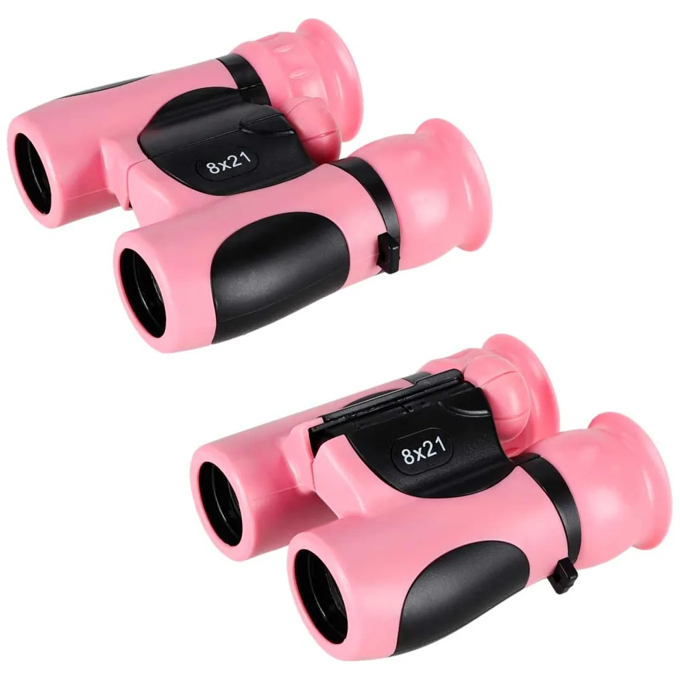 Lornetka dla dzieci do obserwacji ptaków nieba 8x 21mm HD pokrowiec różowa - obrazek 5