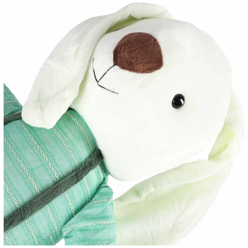 Duży pluszowy królik w zielonych spodenkach - maskotka przytulanka 70 cm - obrazek 8