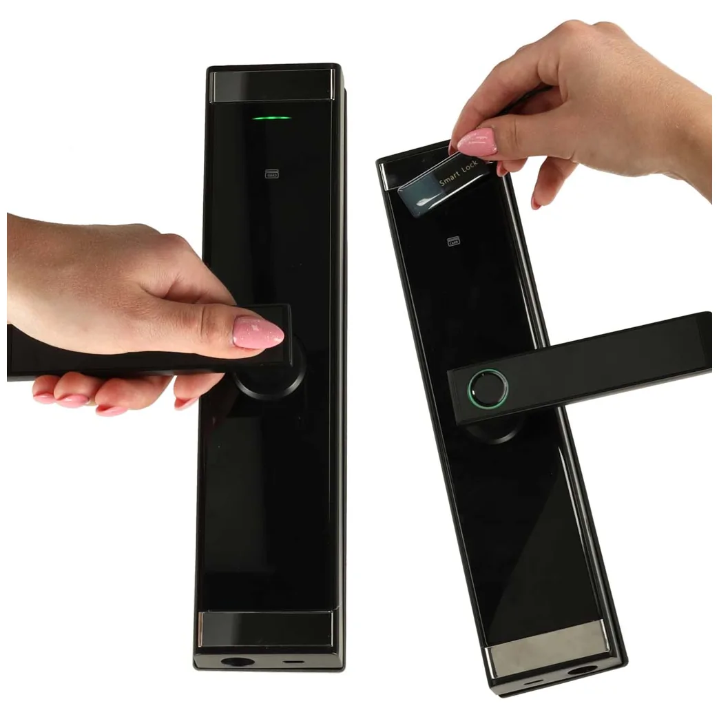 Zamek elektroniczny do drzwi SMART klamka inteligentna na kod odcisk palca - obrazek 8